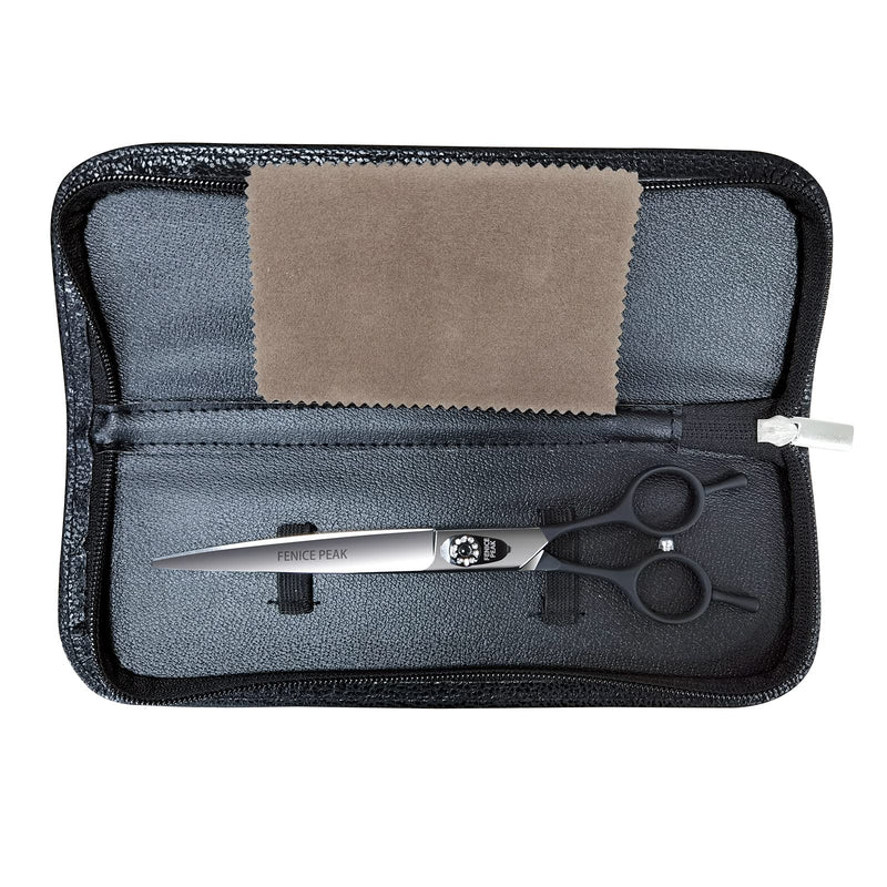 FENICE PEAK Dog Grooming Curved Scissors for Pets, Japan 440C Stainless Steel, Sharp Blade, Suitable for Beauticians (7.0 Inch) Curved Shear 7.0'' - PawsPlanet Australia