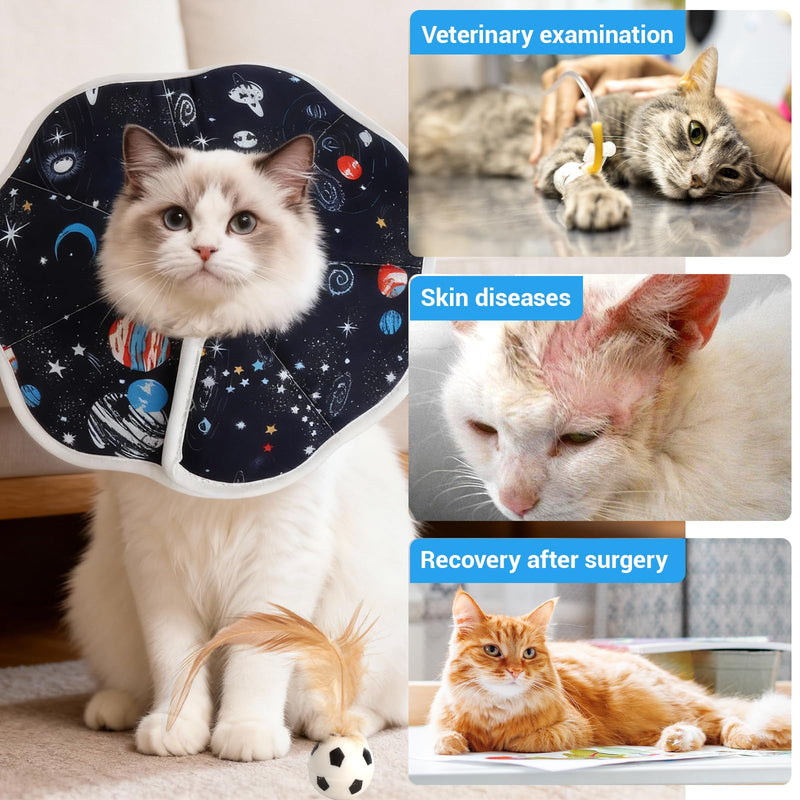 Cat Collar Soft S, Cat Collar Lick Protection for Kittens and Small Cats, 1.8-4.5 kg, Comfortable Collar Cat After Surgery