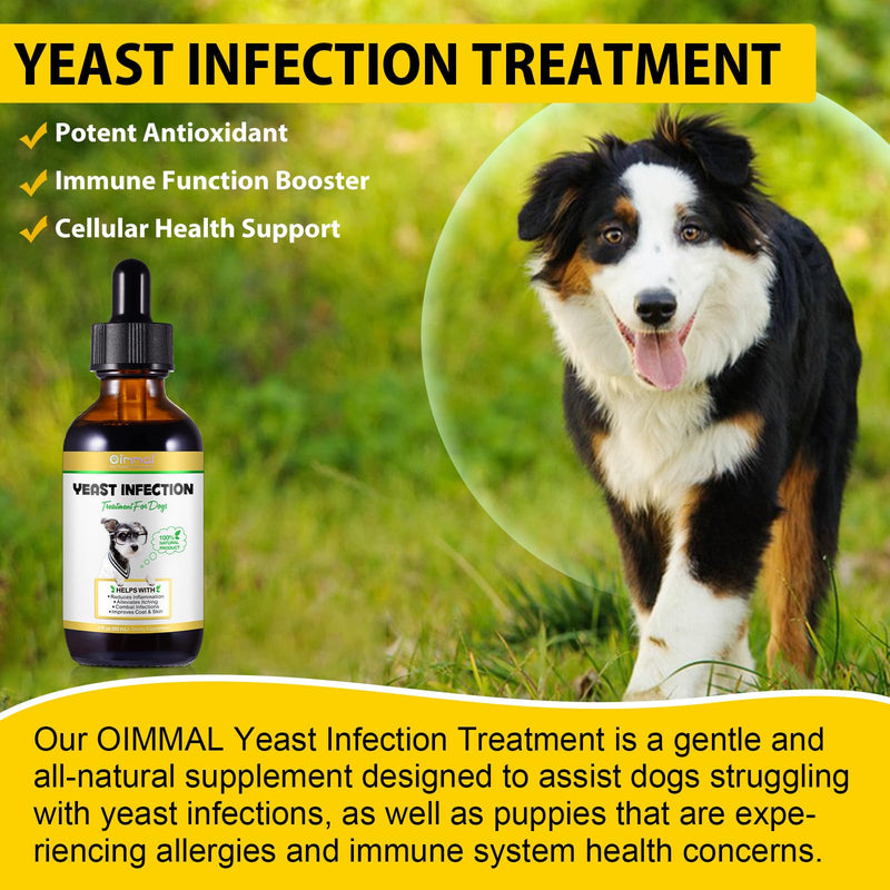 Natural Yeast Infection Treatment for Dogs, Dog Ear Infection Treatment Supports Dog Itch Relief, Dog Herbal Supplement, Helps to Support Itch Relief 2 fl oz - PawsPlanet Australia
