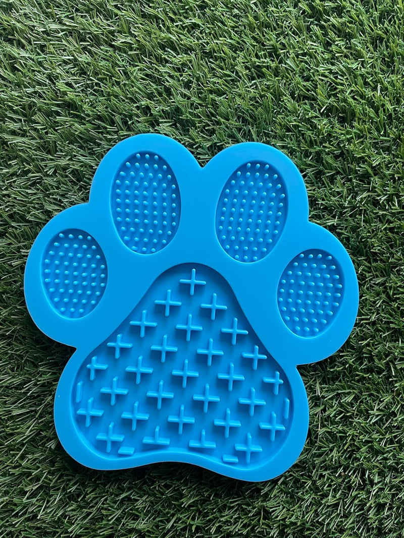 Paws Licking Mats for Feeding Dog Lick Mat Dogs and Cats (Blue), Red Blue - PawsPlanet Australia