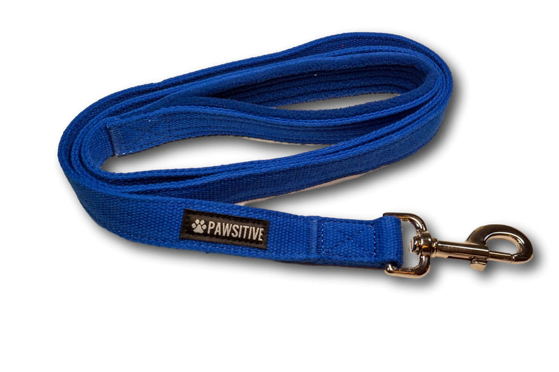 100% Hemp Leash - We Donate a Leash to a Dog Rescue for Every Leash Sold, 5ft Long - Blue - PawsPlanet Australia