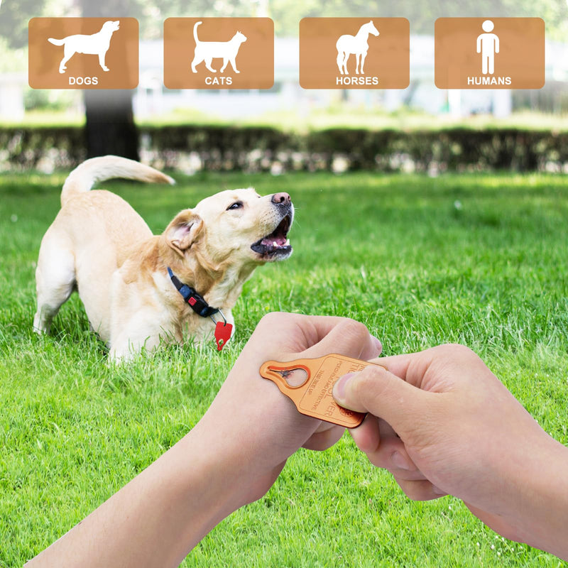 Tick Remover Tool Portable with Tick Removal Tweezers Suitable for Pet and Humans, Safe and Reliable, Quick Highly Effective, Pain-Free, Essential Tick Remover Key Tools for Outdoor Activities-3 Pack Red－Blue－Orange - PawsPlanet Australia