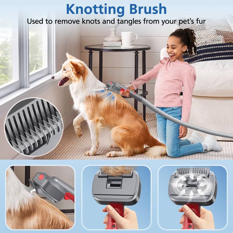 Pet Dog Grooming Attachment Kit Compatible with Dyson V7 V8 V10 V11 V12 V15 Vacuums (Not for V6), Dog Deshedding Brush Attachment for Shedding Grooming, Hair Grooming Tools for Dog and Cat, 6 Pack - PawsPlanet Australia