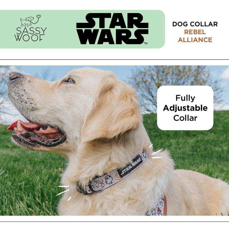 Sassy Woof Dog Collar Star Wars™ The Rebel Alliance - S, Adjustable, Durable, Comfortable and Stylish Pet Accessories for Small Dogs - PawsPlanet Australia
