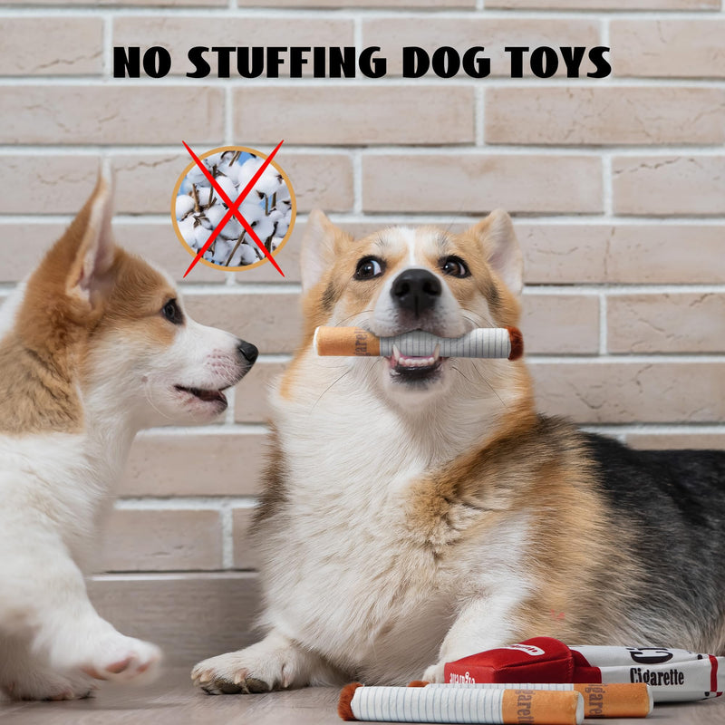 Nocciola Funny Squeaky Dog Toys, Interactive Entertainment Plush Stuffed Pet Chew Supplies for Small Medium Breed, Outdoor Boredom Mental Stimulation Dog Accessories Boy, 3 Packs - PawsPlanet Australia