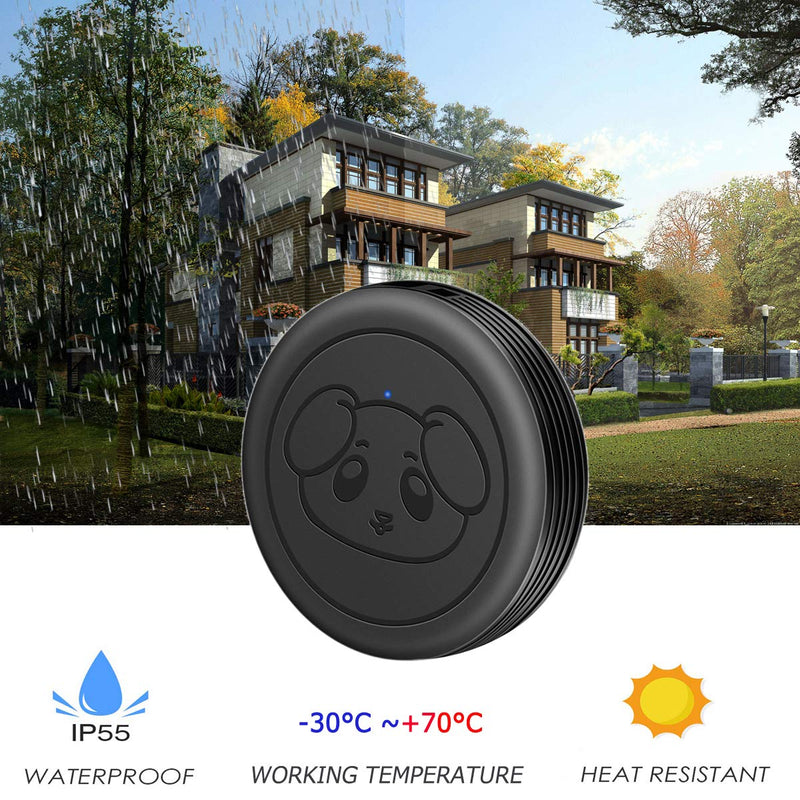 EverNary Dog Door Bell Wireless Doggie Doorbells for Potty Training with Warterproof Touch Button Dog Bells Included 1 Receiver and 3 Transmitters Black - PawsPlanet Australia