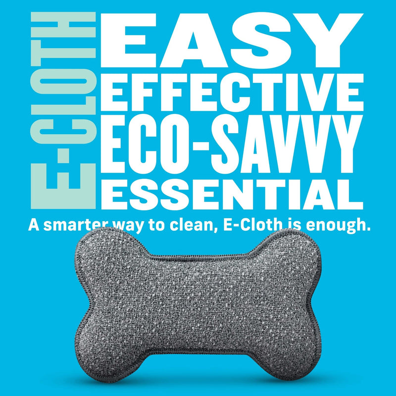 E-Cloth Pet Bowl Scrubber - Bone-Shaped Pet Bowl Cleaning Scrubber, Reusable, 100 Wash Guarantee - 2 Pack - PawsPlanet Australia