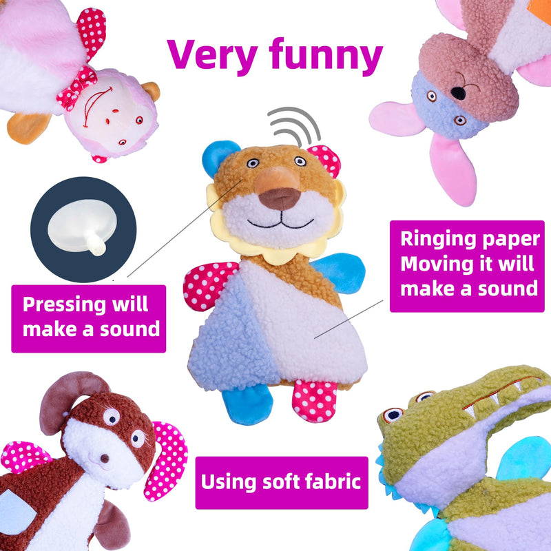 Big 5 Pack Dog Squeaky Toy for Keep Them Busy,Multipack Stuffed Crinkle Puppy Dog Toys Bundle,Chewing Dog Toys for Teething,Suitable for Small,Medium,and Large Dogs Breed - PawsPlanet Australia