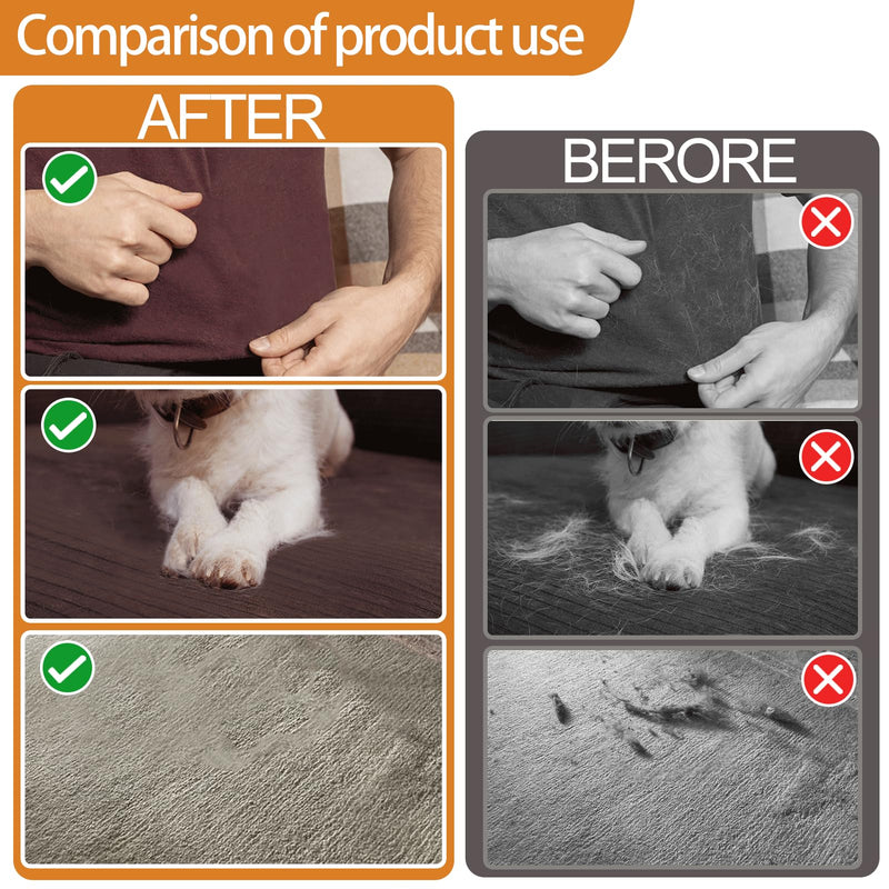 Pet Hair Removal Glove, Pet Flat Tooth Comb, 2Pcs, Pet Grooming Glove and Undercoat Rake Deshedding Tool Set for Dogs Cats Hair Removal Brush Kit for Shedding Control, Magic Brush - PawsPlanet Australia