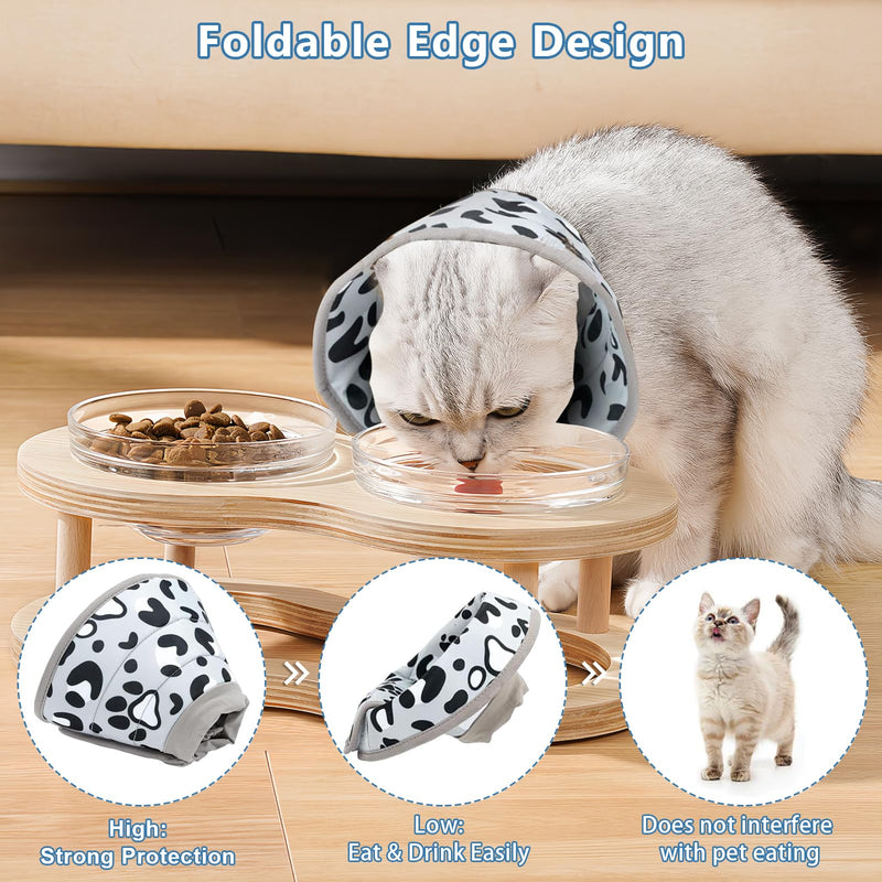 Adjustable Collar Cat Soft Cat Collar Cat Collar Soft for After Surgery and Injuries Dog Collar Prevents Licking Wounds Cat Collar (S)