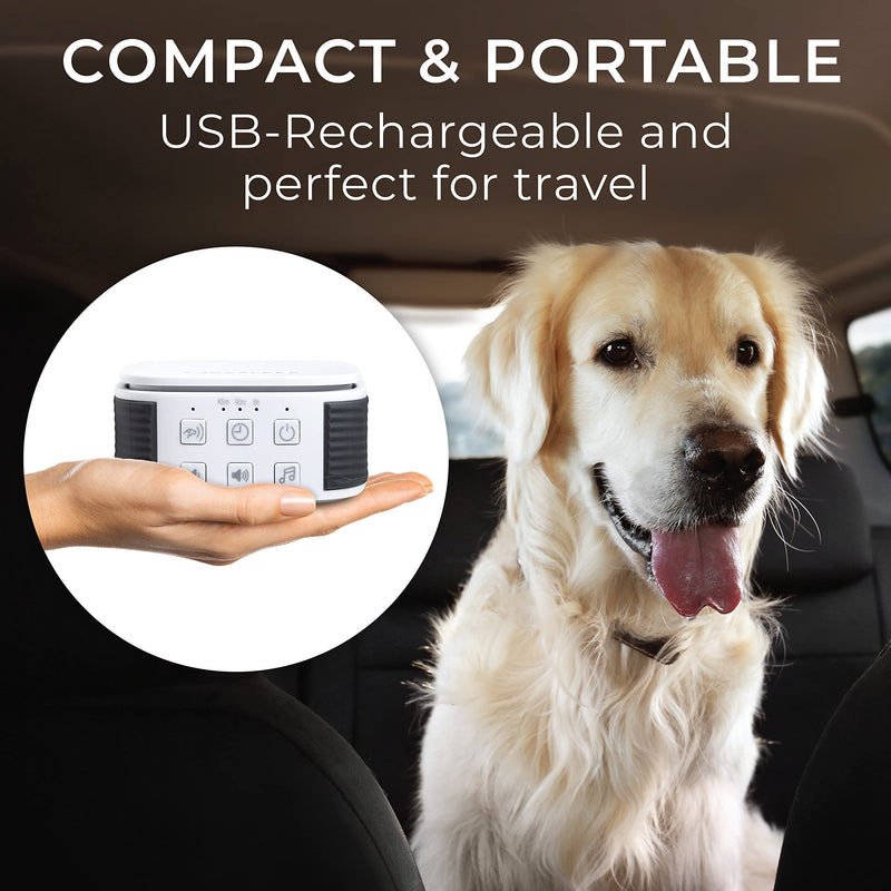 Yogasleep Pawzz Travel White Noise Machine for Dogs & All Pets. Compact Size, Integrated Bark Sensor, 6 Automatic Relaxing Natural Sounds, Keep Pets Calm, Anti-Barking with Training, Noise Canceling - PawsPlanet Australia