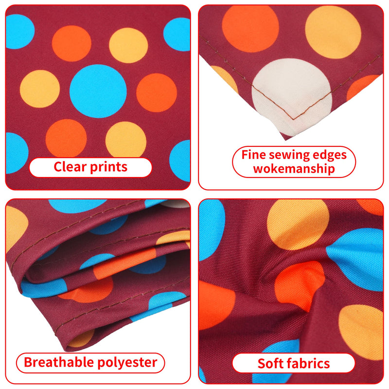 30 Pcs Polka Dot Dog Bandanas for Small Dogs Medium Stitch Dog Bandana Bulk Reversible Print One Side Large Polyester Scarves Party Grooming M - PawsPlanet Australia