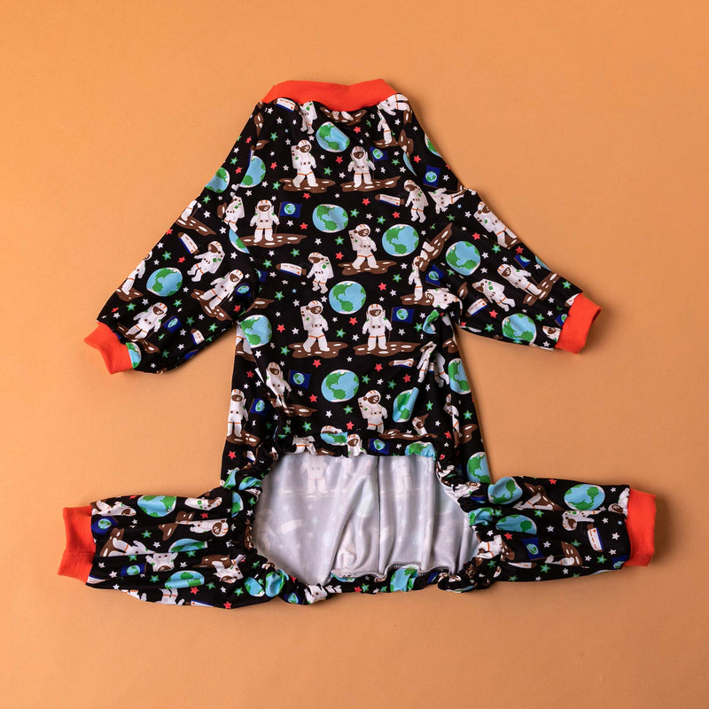 LovinPet Pitbull Onesie, Dogs Onesies, Doberman Sun Shield Shirt, Space Astronauts Black Print, Lightweight Pullover, Large Puppy PJ's, Full Coverage Doberman Pajamas, Large Dog Shirt, XL X-Large - PawsPlanet Australia