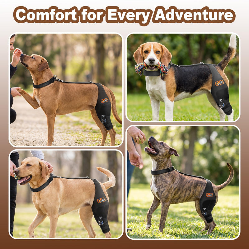 Dog Knee Brace for Torn ACL/CCL, Adjustable Hind Leg Support for Arthritis, Luxating Patella & Post-Surgery Recovery（Left Leg,XL Left Leg XL