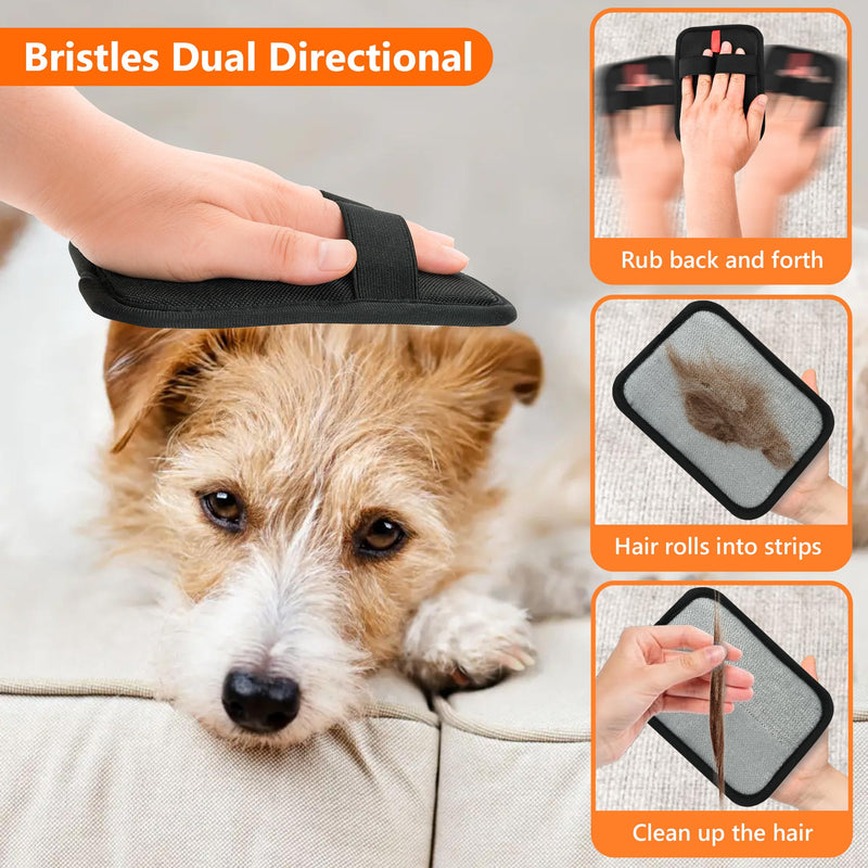 Pet Hair Removal Glove，Static Electricity Grooming Mitt Tool for Dogs & Cats - Remove Fur from Pets, Furniture, Car Seats， Clothing and Sofas 1 pcs - PawsPlanet Australia