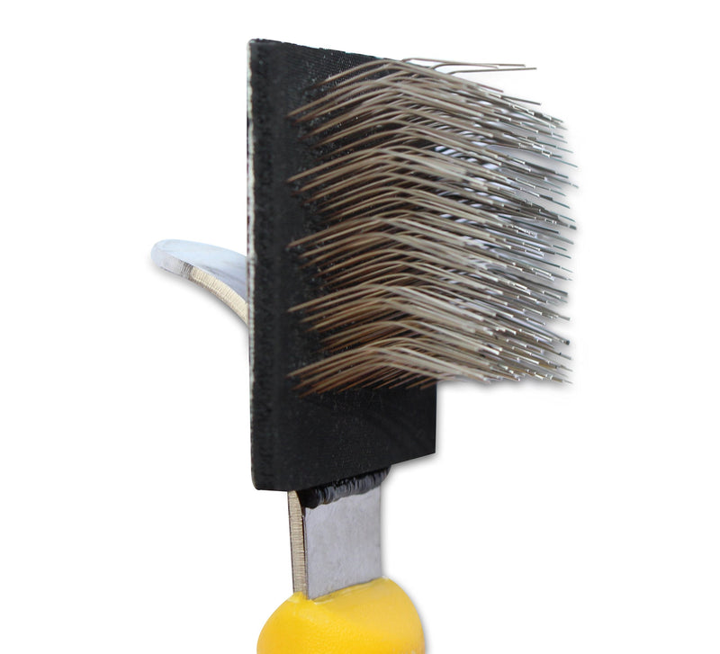 Mars Flexy-King Flexible Slicker Brush, Stainless Steel Bristles - PawsPlanet Australia