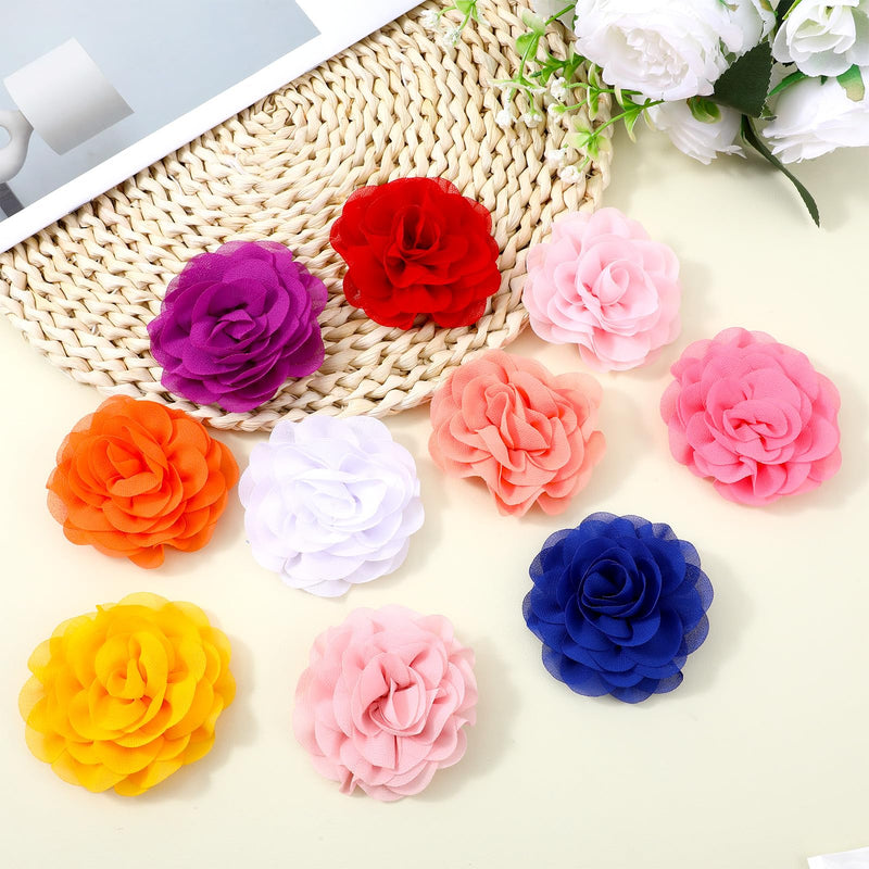 10 PCS Dog Collar Flower Accessories Pet Charms, 3.15 Inch Colorful Pet Charms Puppy Pet Flower Collars for Dogs, Cats Grooming Accessories - PawsPlanet Australia