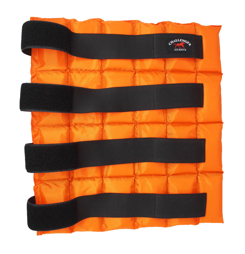 Horse Cooling Gel Leg Wrap – Quick-Cooling Therapy Wrap for Exercise, Injury Relief & Recovery, Orange (41GR01OR)