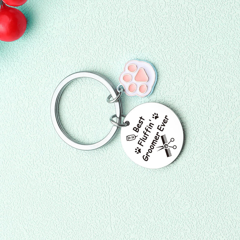 ZNOSVEI Dog Groomer Keychain Dog Groomer Gift Dog Hairdresser Keychain Pet Beautician Gift 1 Standard - PawsPlanet Australia
