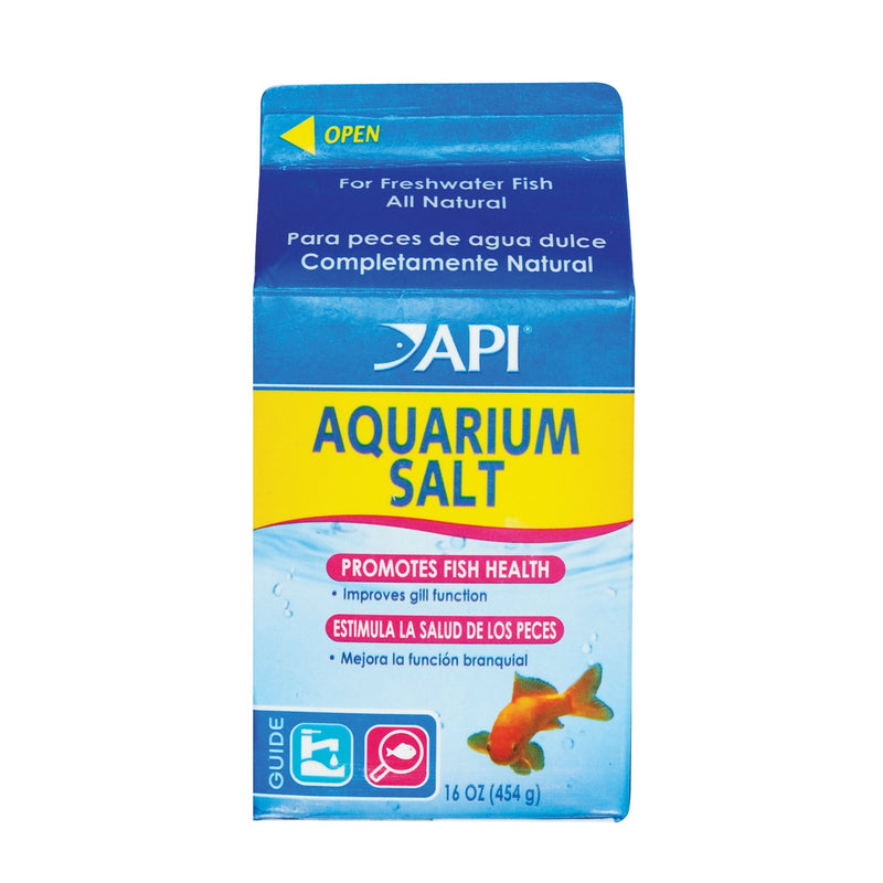 API AQUARIUM SALT Freshwater Aquarium Salt 16-Ounce Box 16 oz Aquarium Treatment