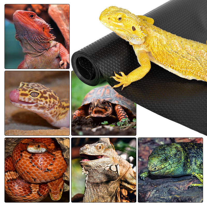 REPTIZOO Reptile Substrate Mat Terrarium Carpet, 118" x 23.6" Non-Adhesive Reptile Terrarium Bedding Substrate Liner, Reptile Tank Accessories for Bearded Dragon,Leopard Gecko,Lizard,Tortoise 23.6" x 118"