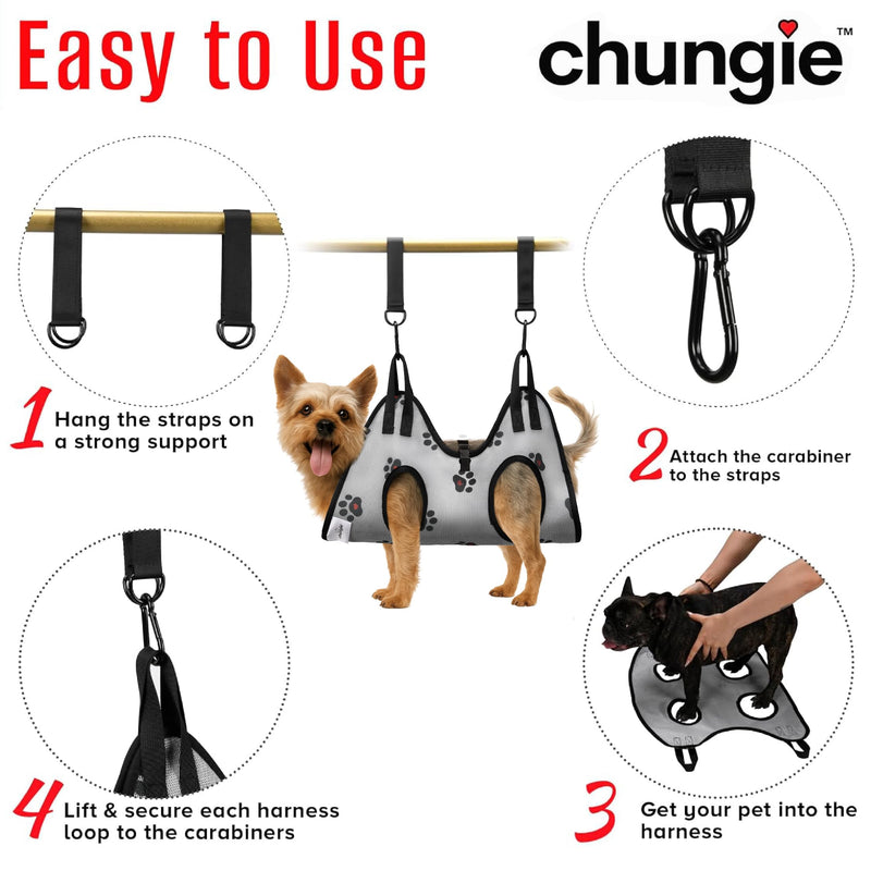 Dog Grooming Hammock for Cats – Pet Restraint for Nail Trimming with Pet Nail Clipper – Dog Sling for Grooming, Pet Hammock for Nail Cutting & Grooming Harness (Legs Spacing: 3.9-8.9”)/Max W:12lb) XXS(leg spacing: 3.9-8.9")/8pound) - PawsPlanet Australia
