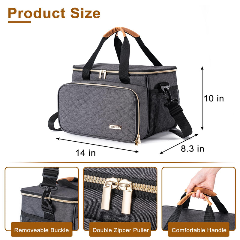 Dog Grooming Vacuum Bag, Pet Grooming Kit Bag Perfect for Dog Hair Vacuum & Grooming Tool Kit Accessories- Grey Gray - PawsPlanet Australia