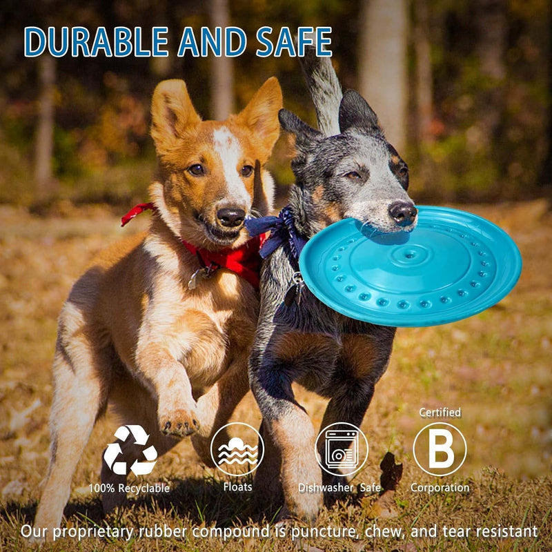 Soft Dog Flying Disc Dog Toys for Aggressive Chewers Big Dogs Toys for Large Medium Small Dogs Puppy Toy Outdoor Soft Rubber Dog Toys for Aggressive Chewers Dog Chew Toy Pet Toys for Dog orange - PawsPlanet Australia