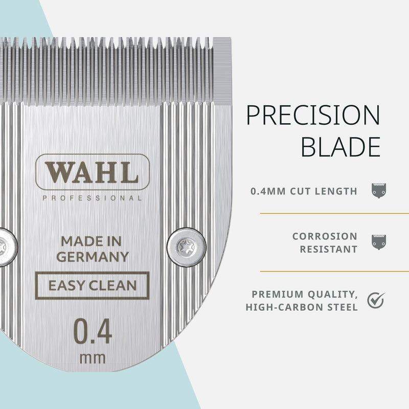 Wahl Pro Animal Easy Clean Trimmer Blade - Replacement Cat & Dog Grooming Clipper Blade - Compatible with Vetiva Mini & BravMini+ - 0.4 mm Cut Length - PawsPlanet Australia