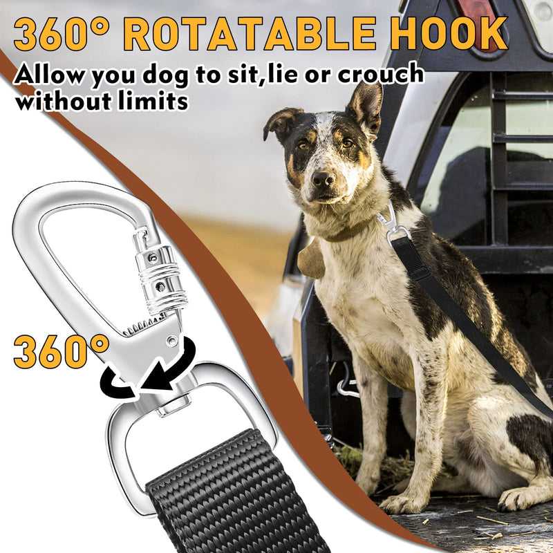 Truck Bed Dog Leash System, Dog Pickup Tether Tie Down, Dog Car Harness Belt Heavy Duty, Pick-Up Restraint Lead Adjustable, Dog Truck Leash for Dogs Up to 150lbs, Dog Truck Bed Barrier Tie Down Out For 1 Dog - PawsPlanet Australia