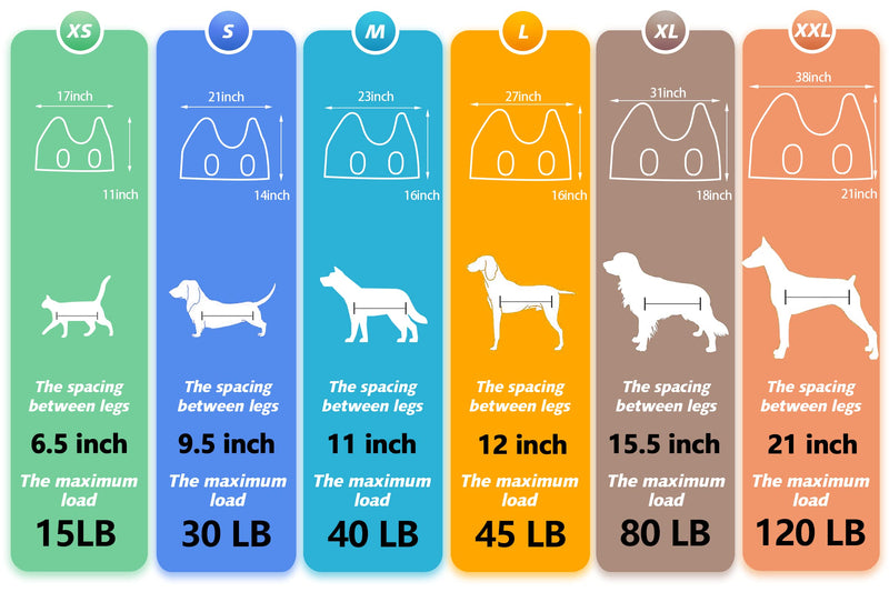 Dog Grooming Hammock Harness for Nail Trimming (L 50lb), Dog Sling Holder Hanger for Clipping Nails L for Large Dogs 50LB - PawsPlanet Australia
