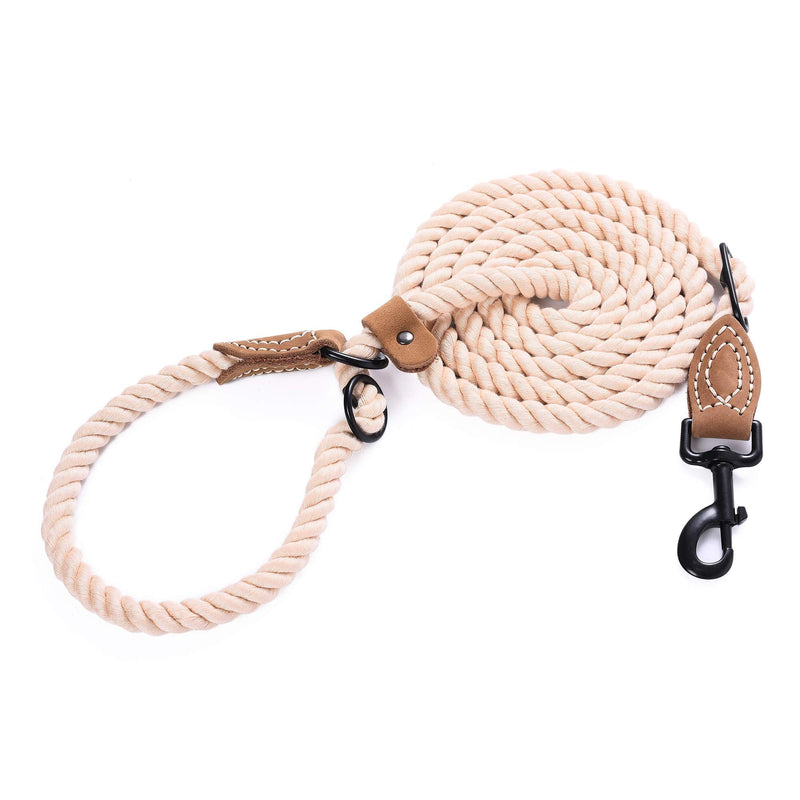 Mile High Life Hands Free Dog Leash, Crossbody Waist Leash with Genuine Leather Connection, Multifunctional Adjustable Slip Lead for Dog Walking Running (Light Brown, 8FT) Light Brown 8FT Hands Free - PawsPlanet Australia