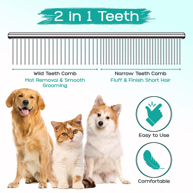 Professional Pet Grooming Kit – 6 in 1 Dog Grooming Scissor Kit - Dog & Cat Grooming Supplies - Adjustable Screw Scissors, 4CR Stainless Steel Dog Clippers, Hair Thinning Shears, Rubber Grips… Pack of 6 - PawsPlanet Australia