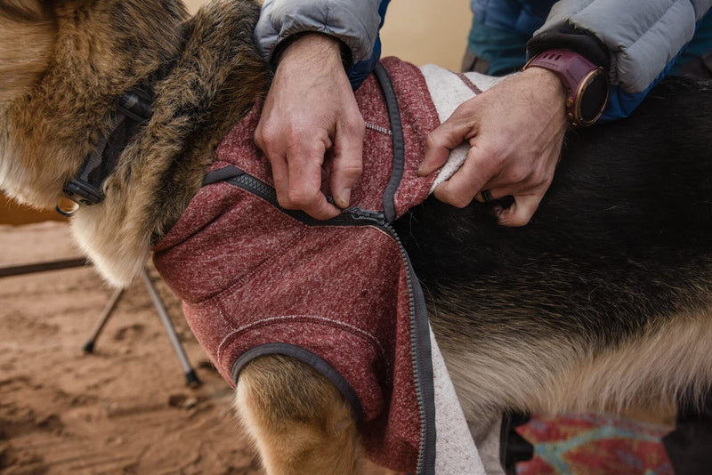 Ruffwear, Hemp Hound Sweater for Dogs, Fired Brick, Large - PawsPlanet Australia