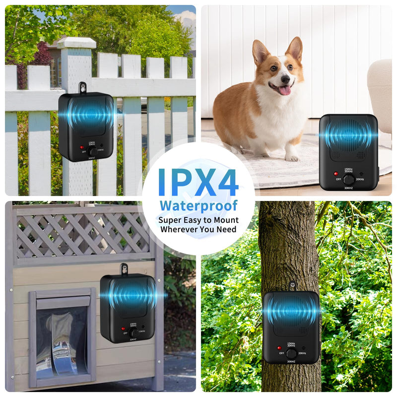 Anti Barking Device for Dogs - 50FT Dog Barking Deterrent Device - 3 Modes Ultrasonic Stop Dog Barking - Rechargeable Bark Stopper Indoor Outdoor Home Garden Automatic Bark Alarm Tool Dogs - PawsPlanet Australia