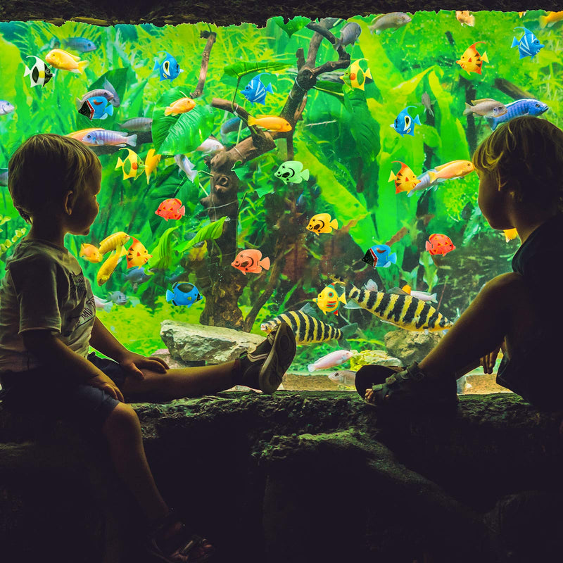 Weewooday 20 Pieces Artificial Moving Fishes Plastic Floating Fishes Lifelike Fish Ornament Aquarium Decorations for Fish Tank (Random Style) - PawsPlanet Australia