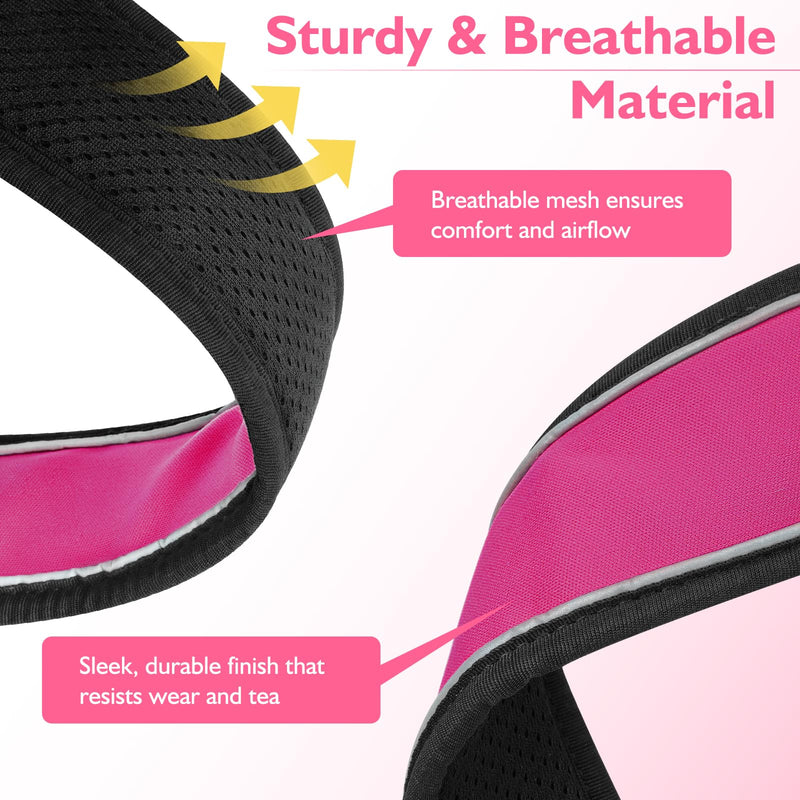 Mayerzon 2 Inch Wide Martingale Collar for Large Dogs, Patented No Pull Walking Training Dog Collar for Pitbull German Shepherd, with Buckle, Reflective Stitching, Adjustable (Hot Pink, M) Hot Pink M: 17"-19" - PawsPlanet Australia