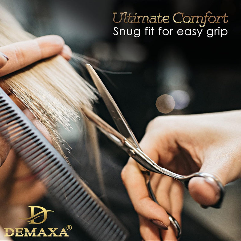 6.5" Premium Hair Scissors Professionally Sharp Barber Shears - High Carbon Steel Hair Cutting Scissors with Smooth Sharp Edge Blades - Hair Trimming Shears for women Salon & Personal Use Silver Premium Hair Scissors - PawsPlanet Australia