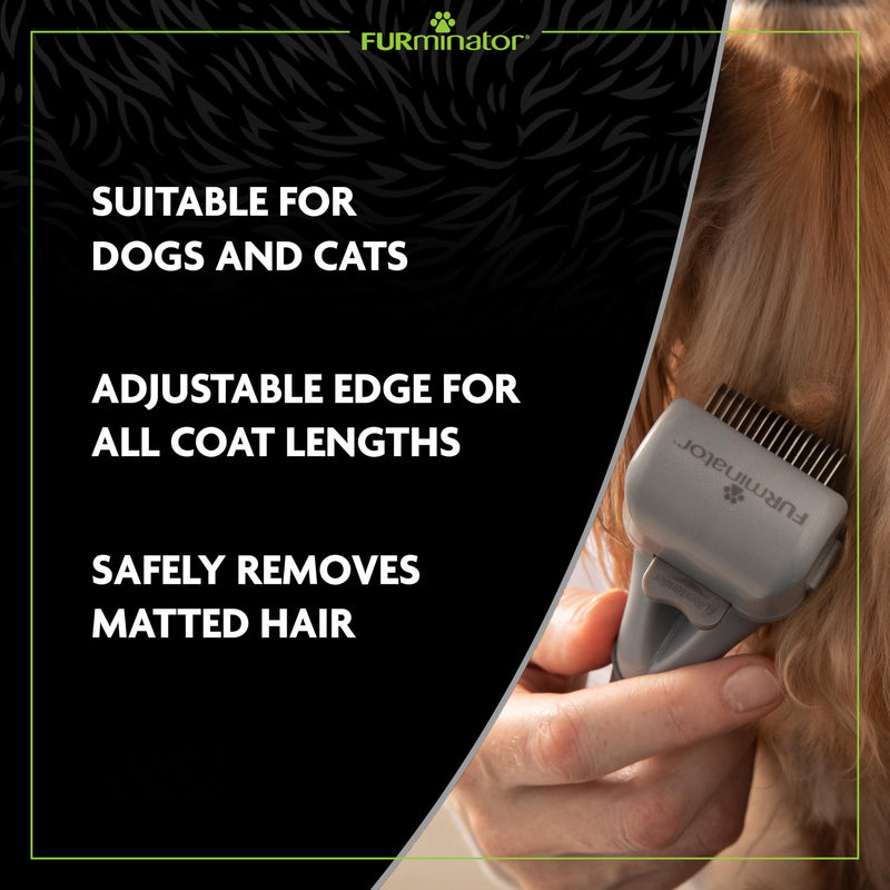 FURminator Adjustable Dematter Tool for Cats and Dogs