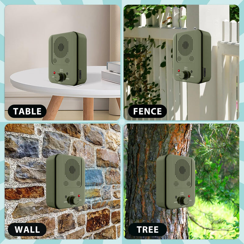 Anti Barking Device, Dog Barking Control Device with 3 Modes, Ultrasonic Dog Barking Deterrent Devices Indoor & Outdoor, Safe & Humane Dog Silencer, Bark Box Stop Neighbors Dog from Barking (Green) Green - PawsPlanet Australia