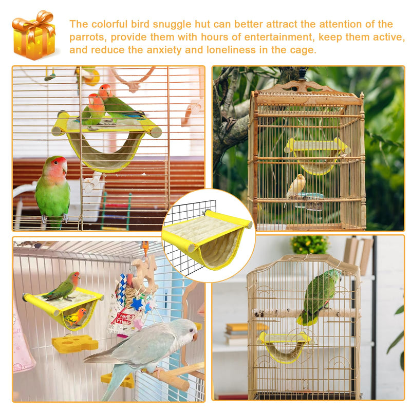 Winter Warm Bird Nest Bed, Parrot Hanging Nest, Cage Hammock, Snuggle Hut for Parakeet Budgies Cockatiels Lovebird Cockatoo Finch Hamster Chinchilla - PawsPlanet Australia