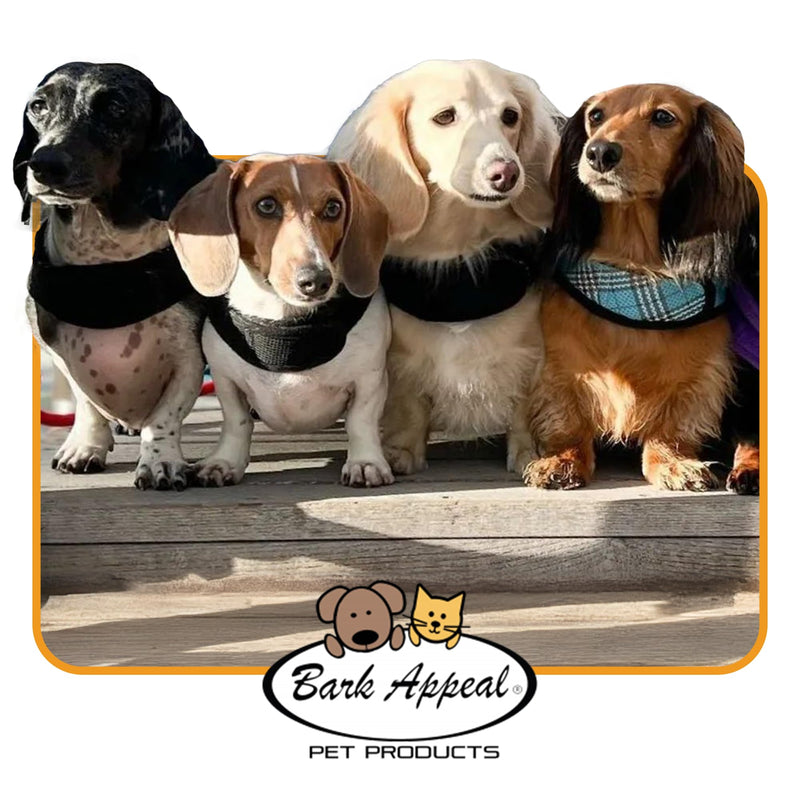 Bark Appeal Red Plaid Wrap N Go Dog Harness for Small-Medium Pets – Soft Solid Mesh Vest Harness for Dogs, Puppies, Kittens & Cats – Easy Buckle-Free Design for a Comfortable Fit – Medium - PawsPlanet Australia