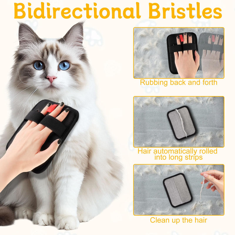 2 Pcs Electrostatic Pet Hair Removal Gloves, Pet Hair Removal Glove for Cats & Dogs, Pet Hair Remover, Reusable Cat & Dog Hair Remover for Couch, Clothing, Carpet, Car Seat - PawsPlanet Australia