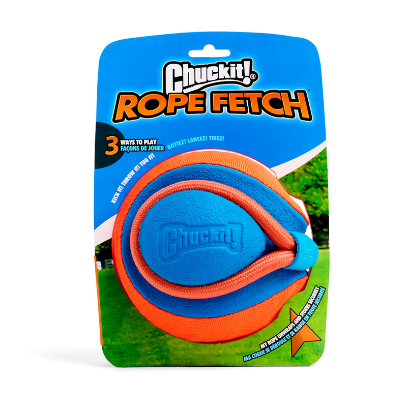 Chuckit Rope Fetch Dog Toy, Indoor and Outdoor Dog Toy, Pack of 1