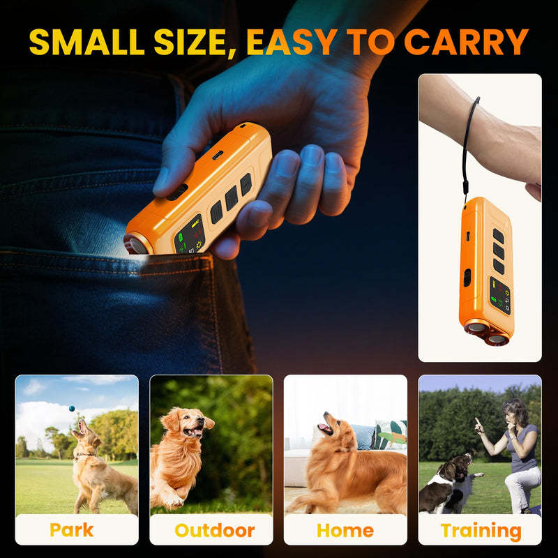 Dog Bark Deterrent Devices, Sonic Cat Deterrent Devices, Drive Cats Away from Car Engines in Winter, 2025 Anti Barking Device for Dogs, Portable Dog Training Device, Stopping Neighbor's Dog Barking