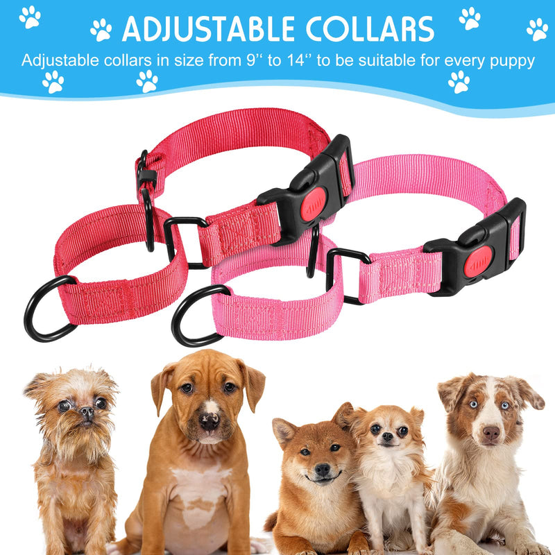 4 Pieces Martingale Collars for Dogs Multicolor Small Dog Choker Collar Puppy Collar for Puppy Training