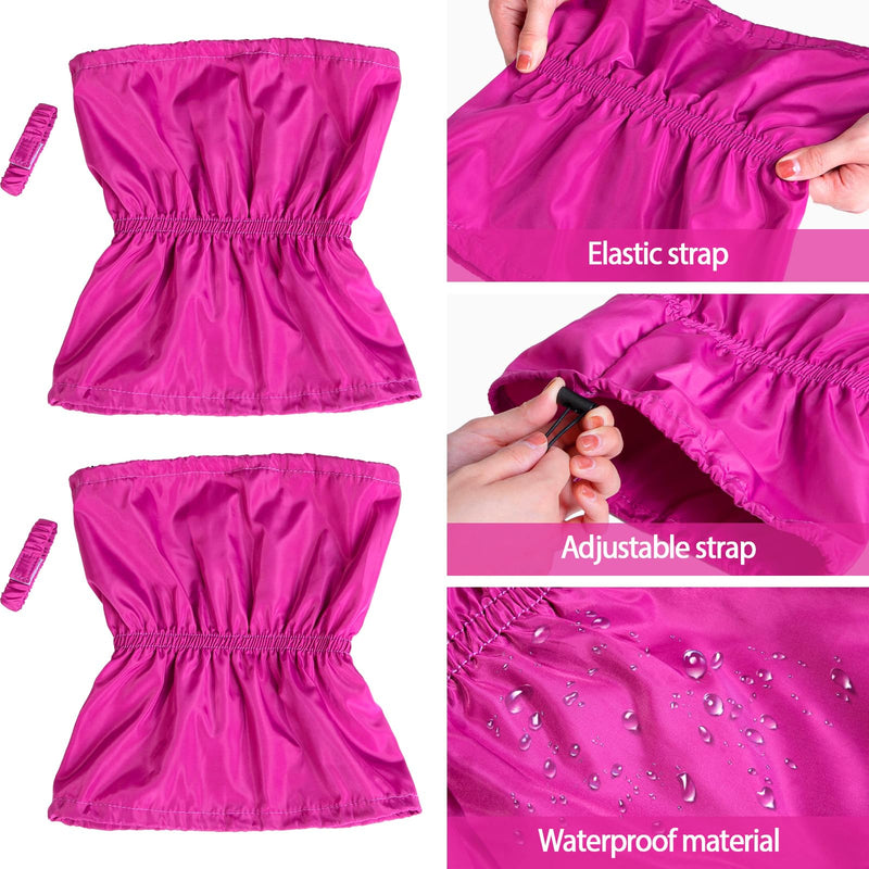 2 Pcs Waterproof Dog Shower Cap Dogs Snood 11.81" Dog Bath Cap with Adjustable Strap Dog Ear Covers for Bath Dog Rain Hat for Washing Raining Swimming Ear Prevention, Purple - PawsPlanet Australia