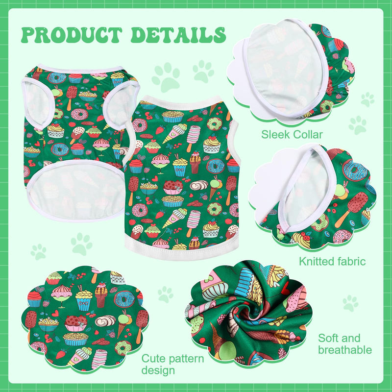 Paterr 25 Pcs Dog Shirts Printed Puppy Clothes Breathable Cartoon T Shirt for Dog Soft Puppy Clothing Lovely Pet Shirts Outfits for Pet Dogs Cats Summer Party Holiday, 25 Styles (Size: XL) - PawsPlanet Australia