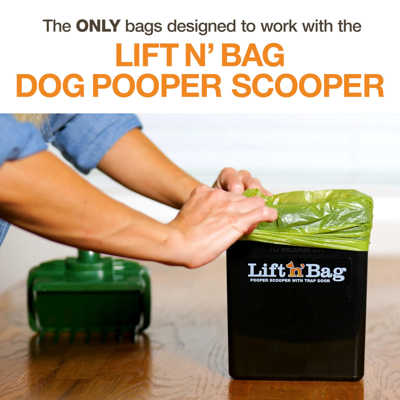 Neater Pets Lift N’ Bag Extra-Capacity Dog Poop Bags Rolls, 20% Thicker Leakproof Poop Bags for Dogs, Extra-Large Dog Pooper Scooper Refill Bags, 12 Rolls - 180 Count, Lavender Scent, 14.25” x 9.5” - PawsPlanet Australia