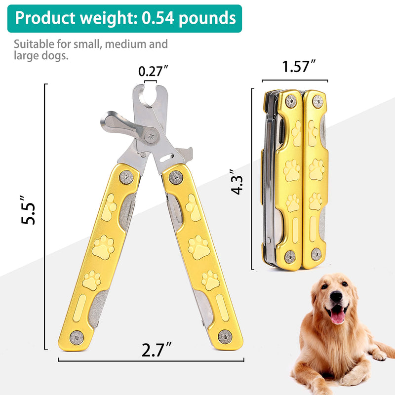 Heavy Duty Dog Nail Clippers for Thick Nail 【Cut Nails Like Butter】, Quite Sharp Pet Nail Clippers for Large Dogs, Easy & Safe Dog Nail Trimmer for Large Medium Small Dogs Cat with Nail File - PawsPlanet Australia